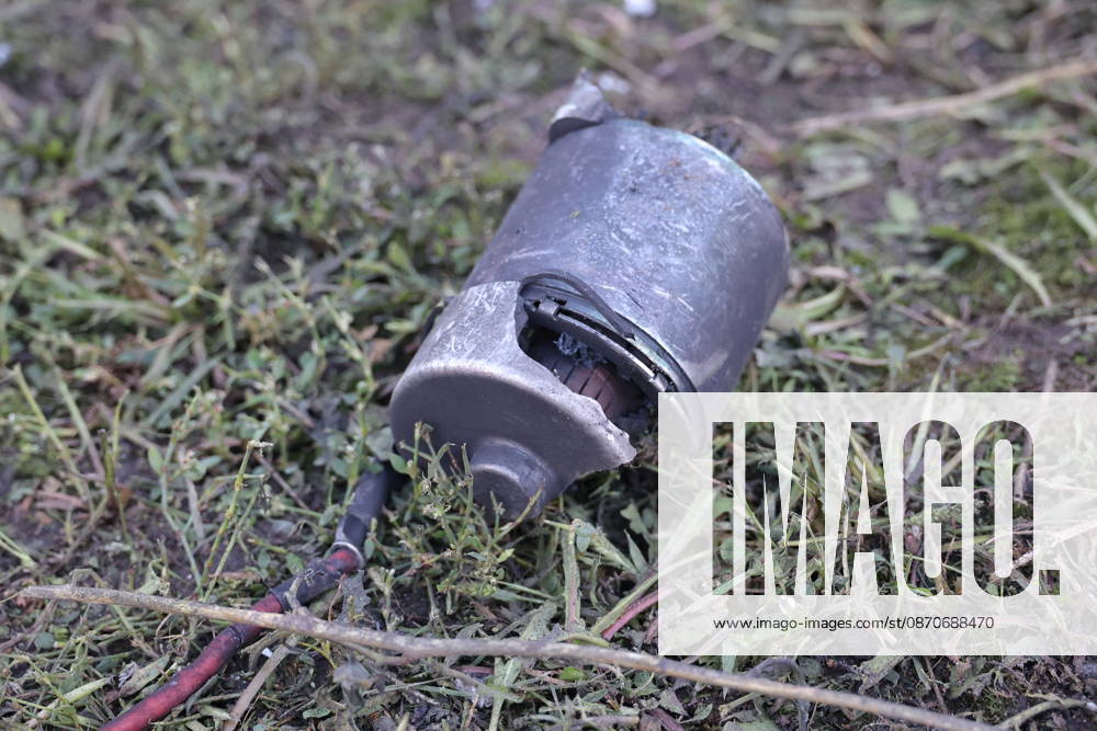 Russia Ukraine Drone Attack 9273039 25.10.2026 A part of a UAV engine is pictured after a massive drone attack amid Russia s military operation in Ukraine, in Belgorod, Russia. Two persons were killed and 14 others were injured in a reported strike by the Ukrainian Armed Forces on October 25. Taisia Liskovets Sputnik Belgorod Russia