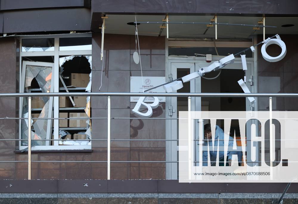 Russia Ukraine Drone Attack 9273027 25.10.2026 A woman clears debris in a residential building damaged in a massive drone attack amid Russia s military operation in Ukraine, in Belgorod, Russia. Two persons were killed and 14 others were injured in a reported strike by the Ukrainian Armed Forces on October 25. Taisia Liskovets Sputnik Belgorod Russia