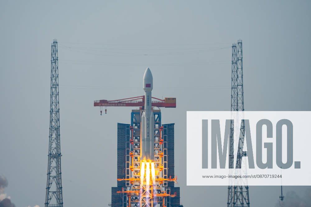 A Long March 8A carrier rocket lifts off carrying the Satellite Internet Low Orbit 28 Group satellites at the Hainan Commercial Spaceport on October 25, 2026 in Wenchang, Hainan Province of China. The satellites successfully entered their predetermined orbit.
