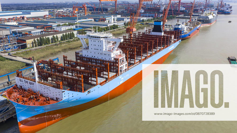 Shipbuilding TAIZHOU, CHINA - OCTOBER 25, 2026 - Multiple large vessels are under construction at Jiangsu New Yangtze Shipbuilding Co., Ltd. in Taizhou, Jiangsu Province, China on October 25, 2026. Taizhou Jiangsu China