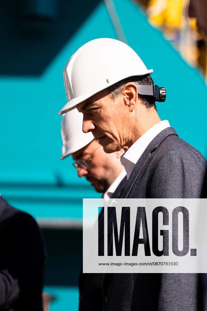 Sánchez Visits the Armón Shipyard and Baleària’s G034 Ferry in Gijón Prime Minister Pedro Sánchez during a visit to the Armón Shipyard on October 26, 2026, in Gijón, Asturias, Spain. Sánchez visited the shipyard to see Baleària’s G034 ferry firsthand, the shipping company’s first 87-meter-long aluminum high-speed catamaran ferry with 100% electric propulsion, equipped with a high-capacity battery system, October 26, 2026, Spain