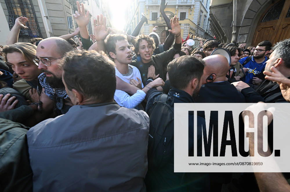 Students protest against the Minister of Education and his school policies, Florence, October 26, 2026 Florence Italy - ZUMAa289 20261026_zia_a289_190