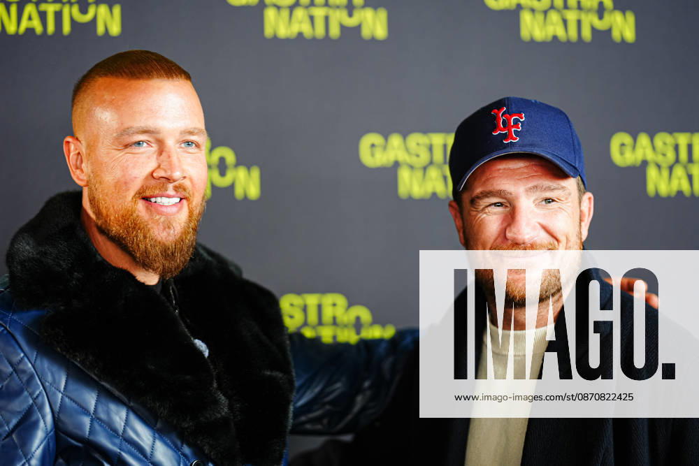 Hamburg Gastro Nation in Hamburg, October 26, 2026; rappers Felix Blume and Kollegah, and actor Frederik Lau at Gastro Nation in Hamburg