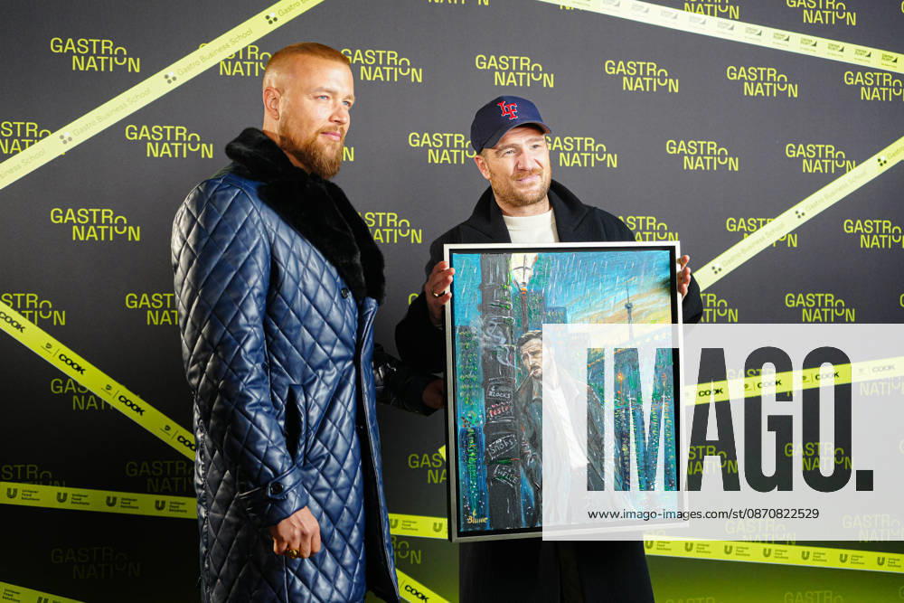 Hamburg Gastro Nation in Hamburg, October 26, 2026; rappers Felix Blume and Kollegah, and actor Frederik Lau at Gastro Nation in Hamburg