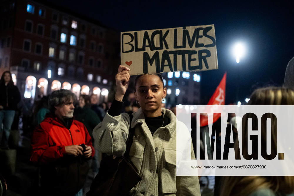 Rally in Lyon following the attacks in Trappes and La Verrière on October 26, 2026. Nicolas Liponne MAXPPP Lyon 10 26 2026. A person holding a sign that reads Black Lives Matter, during the rally in memory of Pengo Bossio Wangi, who was killed in the racist terrorist attack in Trappes and La Verrière on October 23, 2026, in front of Lyon City Hall, October 26, 2026 A person holding a sign that reads Black Lives Matter during a rally in memory of Pengo Bossio Wangi, who was killed in the racist terrorist attack in Trappes and La Verrière on October 23, 2026, in front of Lyon City Hall on October 26, 2026 Lyon Auvergne-Rhône-Alpes France
