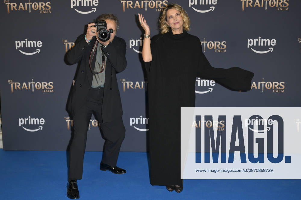 Claudio Santamaria (l) and Francesca Barra (r) attend the photocall of Prime Tv program The Traitors Italia second season at Palazzo Brancaccio. Rome Italy - ZUMAs197 20261026_aaa_s197_133
