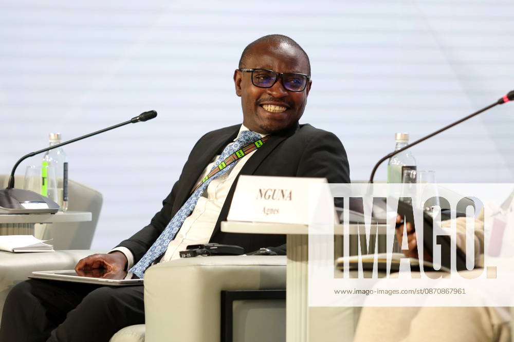 Munyarukumbudzi Emmanuel, researcher in chemistry and physics seen during the session Africa must unite, or Africa is not one country.: how media can connect different parts of the continent within the framework of the Third Summit, Economic and Humanitarian Forum, Russia Africa, at the National Center Russia , in Moscow. Moscow Russia - ZUMAs197 20261026_aaa_s197_287