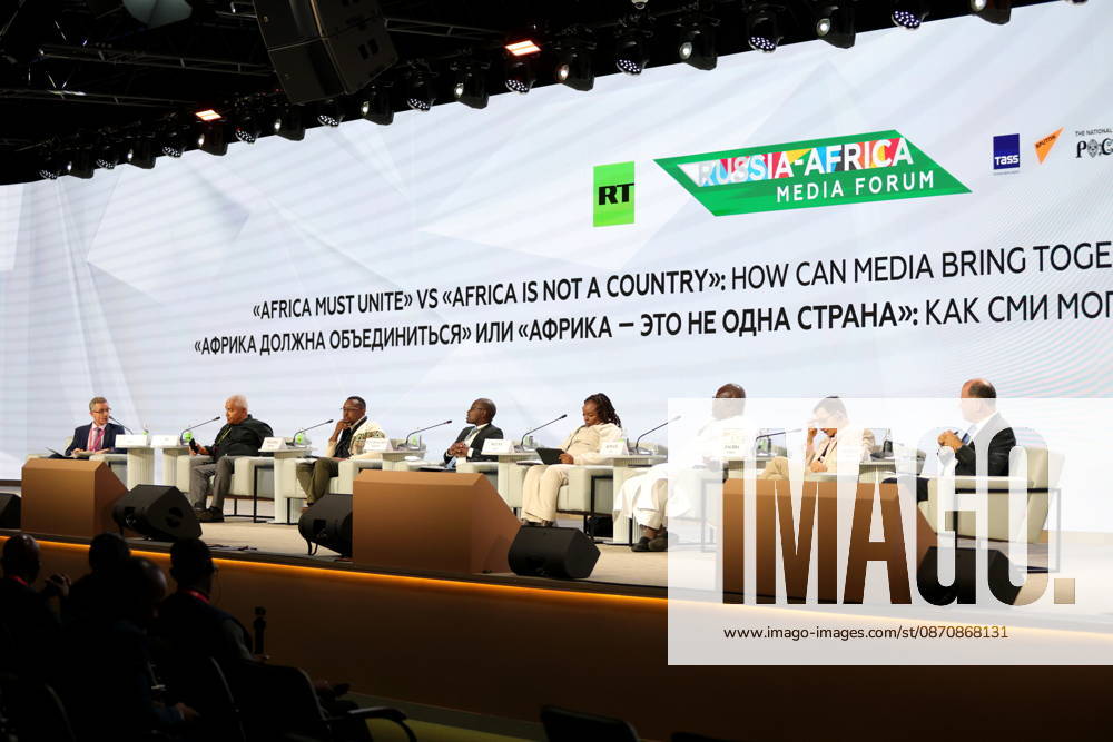 Munyarukumbudzi Emmanuel, researcher in chemistry and physics seen during the session Africa must unite, or Africa is not one country.: how media can connect different parts of the continent within the framework of the Third Summit, Economic and Humanitarian Forum, Russia Africa, at the National Center Russia , in Moscow. Moscow Russia - ZUMAs197 20261026_aaa_s197_293