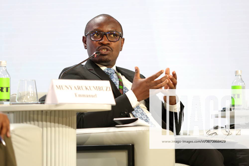 Munyarukumbudzi Emmanuel, researcher in chemistry and physics seen during the session Africa must unite, or Africa is not one country.: how media can connect different parts of the continent within the framework of the Third Summit, Economic and Humanitarian Forum, Russia Africa, at the National Center Russia , in Moscow. Moscow Russia - ZUMAs197 20261026_aaa_s197_303