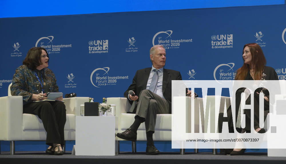 Doha Qatar Investment Forum Speakers participate in a discussion session in Doha, Qatar on October 26, 2026. The Forum brought together policymakers, business leaders and investors to discuss investment and economic cooperation. A session on ASEAN-GCC relations explored opportunities to strengthen investment ties between the two regions. Doha Baladiyat ad Dawhah Qatar