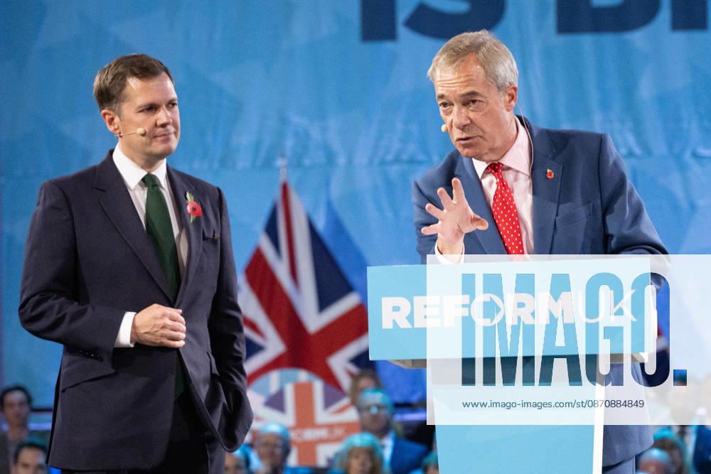 Reform UK s Economic Rescue Plan Press Conference in London Robert Jenrick and Nigel Farage at Reform UK s Economic Rescue Plan Press Conference in London, England. UK. 26th October 2026., Credit:James Warren James Warren - B5066 Avalon Great Britain, London