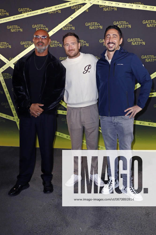 Massiv, Frederick Lau, and Eko Fresh at the Gastronation industry event at the Grüner Bunker on Feldstraße in Hamburg, October 26, 2026 Foto:xC.xTamckex xFuturexImagex gastronation_6073