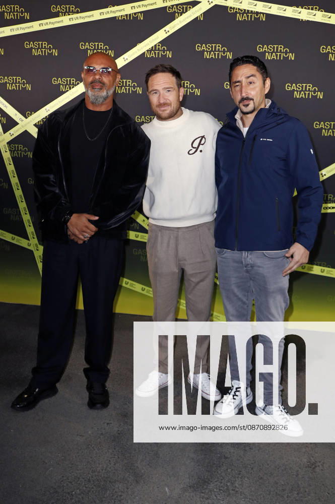 Massiv, Frederick Lau, and Eko Fresh at the Gastronation industry event at the Grüner Bunker on Feldstraße in Hamburg, October 26, 2026 Foto:xC.xTamckex xFuturexImagex gastronation_6074