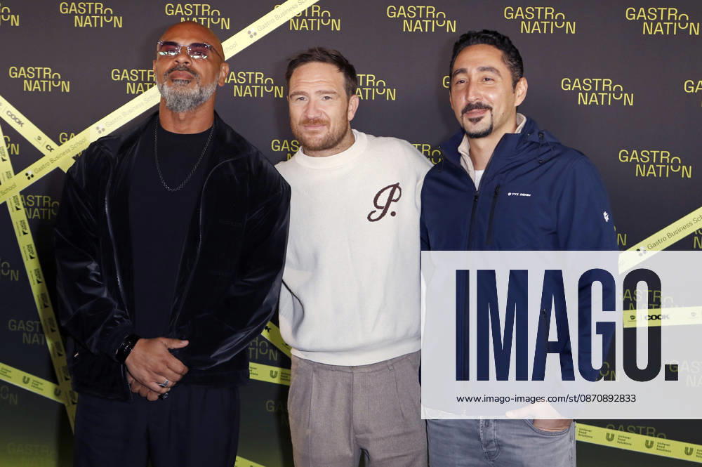 Massiv, Frederick Lau, and Eko Fresh at the Gastronation industry event at the Grüner Bunker on Feldstraße in Hamburg, October 26, 2026 Foto:xC.xTamckex xFuturexImagex gastronation_6075