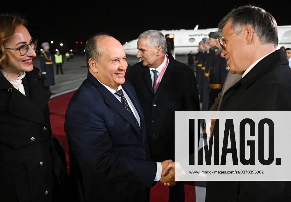 Prime Minister Algeria is Sifi Ghrieb arrives in Moscow 9274079 26.10.2026 Prime Minister Algeria is Sifi Ghrieb arrives in Moscow for the 3rd Russia-Africa Summit and Forum and the summit of the Gas Exporting Countries Forum (GECF). Sergey Bobylev Sputnik Crediting the source in the following order photographer s name 8th GECF summit host photo agency is mandatory when using the photo Moscow Russia