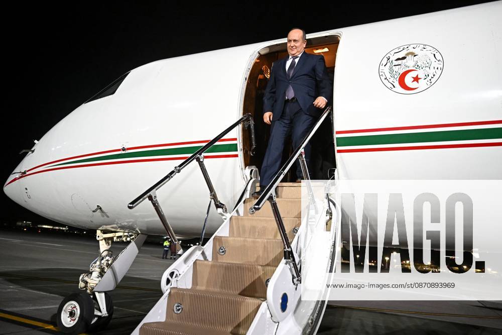 Prime Minister Algeria is Sifi Ghrieb arrives in Moscow 9274095 26.10.2026 Prime Minister Algeria is Sifi Ghrieb arrives in Moscow for the 3rd Russia-Africa Summit and Forum and the summit of the Gas Exporting Countries Forum (GECF). Sergey Bobylev Sputnik Crediting the source in the following order photographer s name 8th GECF summit host photo agency is mandatory when using the photo Moscow Russia