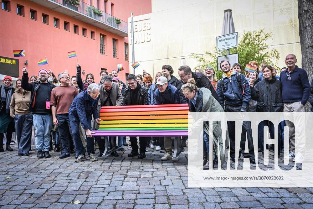 Berliner Ensemble Installs Rainbow Bench ** ** **At the initiative of the Berliner Ensemble, several Berlin cultural institutions—including, am