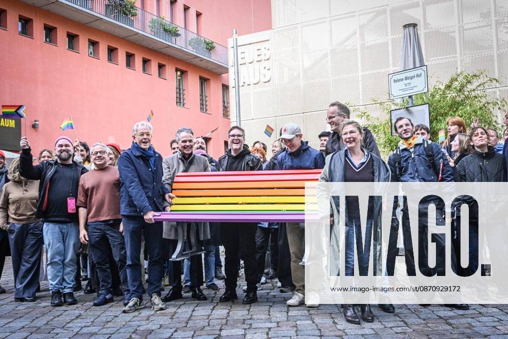 Berliner Ensemble Installs Rainbow Bench ** ** **At the initiative of the Berliner Ensemble, several Berlin cultural institutions—including, am