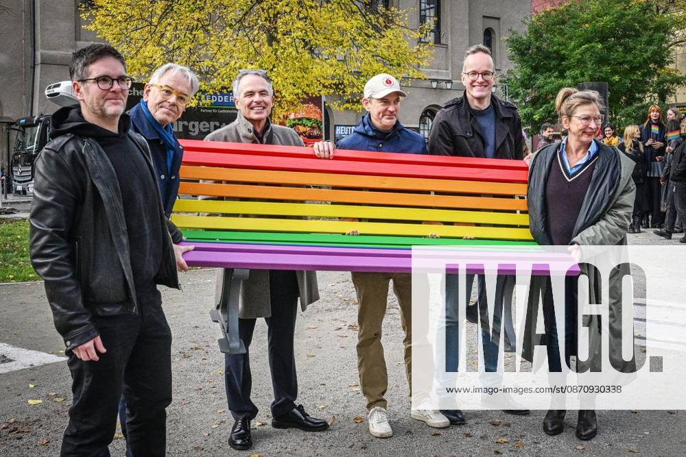 Berliner Ensemble Installs Rainbow Bench ** ** **At the initiative of the Berliner Ensemble, several Berlin cultural institutions—including, am