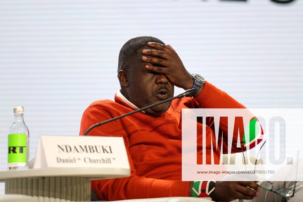 Daniel Ndambuki, Kenyan comedian and TV presenter during the session Land of Opportunity: how African stars form a continental identity within the framework of the Third Summit, Economic and Humanitarian Forum, Russia Africa, at the National Center Russia , in Moscow. 27 10 2026 MaksimxKonstantinov