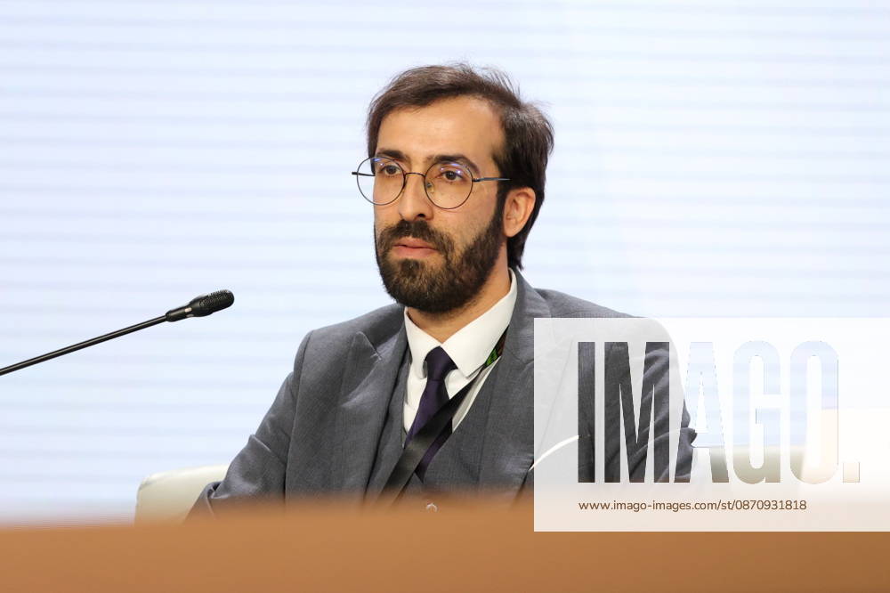 Berkan Hussam Eddine during the session Land of Opportunity: how African stars form a continental identity within the framework of the Third Summit, Economic and Humanitarian Forum, Russia Africa, at the National Center Russia , in Moscow. 27 10 2026 MaksimxKonstantinov
