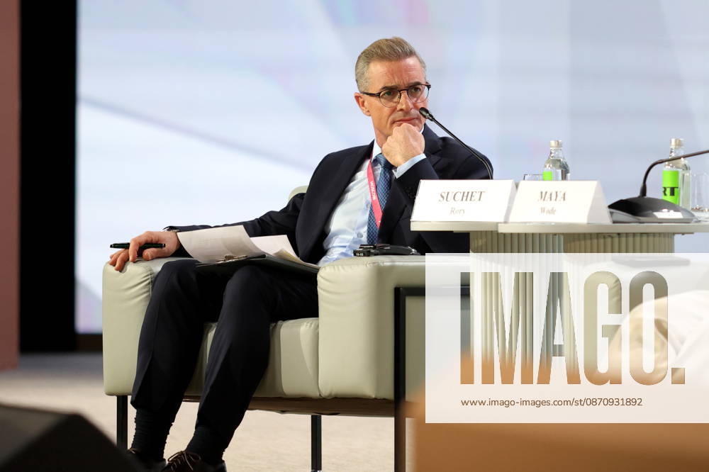 Rory Suchet, foreign journalist and presenter of the international edition of RT International TV channel during the session Land of Opportunity: how African stars form a continental identity within the framework of the Third Summit, Economic and Humanitarian Forum, Russia Africa, at the National Center Russia , in Moscow. 27 10 2026 MaksimxKonstantinov