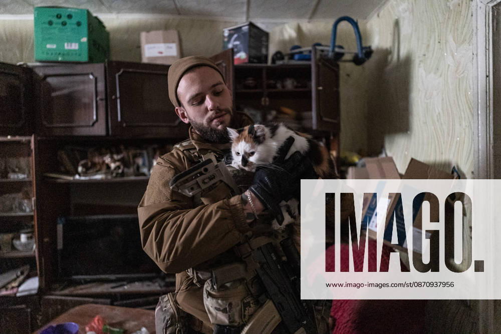Ukrainian police unit White Angels evacuates residents from Sloviansk SLOVIANSK, UKRAINE - OCTOBER 27: A member of the ‘White Angels’ police unit with a cat during an evacuation in Sloviansk, Ukraine, on October 27, 2026. Diego Herrera Carcedo Anadolu Sloviansk Ukraine. Editorial use only. Please get in touch for any other usage.