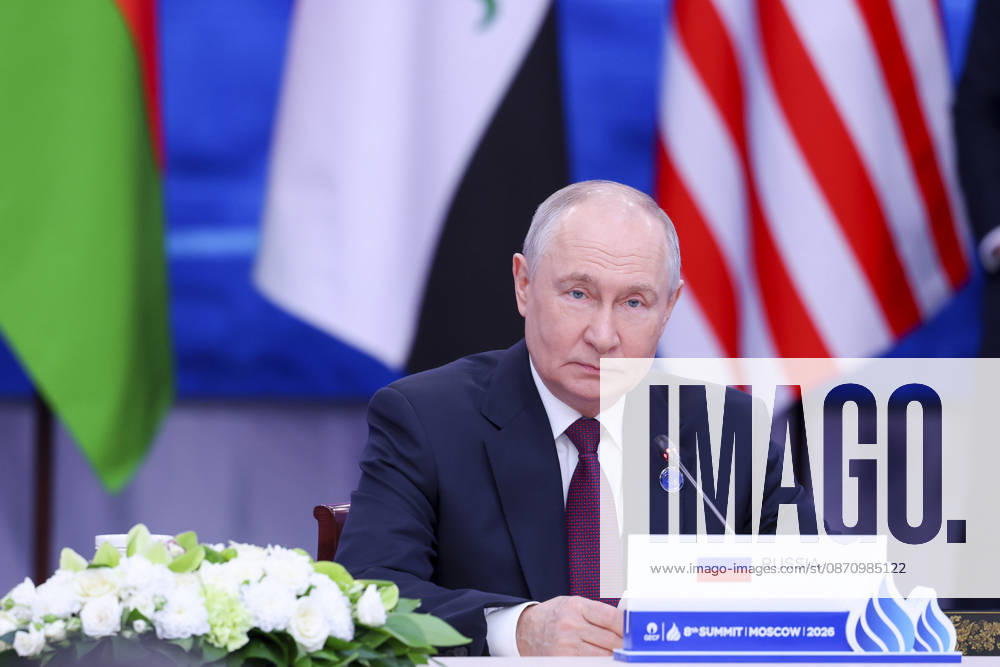 Moscow, Russian Federation: Russian President Vladimir Putin, listens during a plenary session of the 8th summit of the Gas Exporting Countries Forum, October 27, 2026 in Moscow, Russia. Moscow Russian Federation - ZUMAp138 20261027_zaa_p138_026