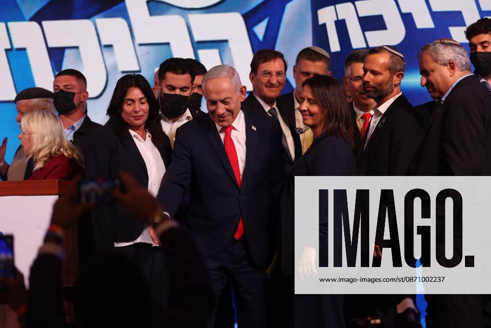 Netanyahu addresses Likud supporters WEST JERUSALEM, OCTOBER 28, 2026: Israeli Prime Minister and Likud party leader Benjamin Netanyahu addresses supporters at the partys election headquarters in West Jerusalem following the release of exit polls and preliminary results from Israels parliamentary elections held on October 27. WEST JERUSALEM Israel