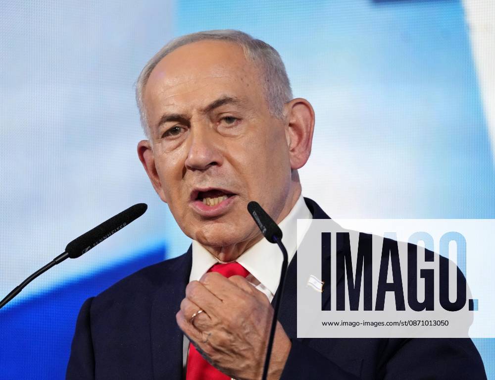 General election in Israel Israeli Prime Minister and Likud party leader Benjamin Netanyahu makes a speech following the release of exit poll results for Israel s general election in Jerusalem on Oct. 28, 2026. A14AA0005631971P