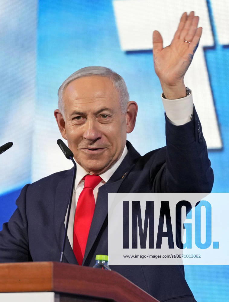 General election in Israel Israeli Prime Minister and Likud party leader Benjamin Netanyahu waves to supporters during a speech following the release of exit poll results for Israel s general election in Jerusalem on Oct. 28, 2026. A14AA0005631973P