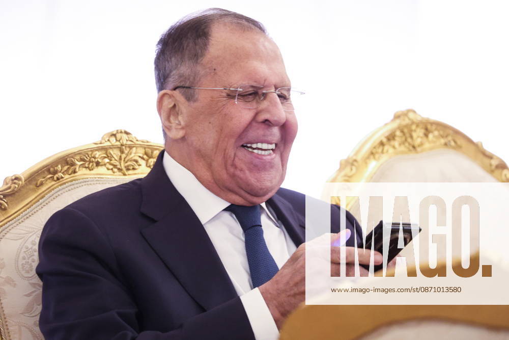 RUSSIA, MOSCOW - OCTOBER 27, 2026: Russia s Foreign Minister Sergei Lavrov attends a bilateral meeting between Vladimir Putin, President of Russia, and Masoud Pezeshkian, President of Iran, on the sidelines of the 8th Summit of the Gas Exporting Countries Forum (GECF) at the Grand Kremlin Palace. Mikhail Sinitsyn TASS 100073652