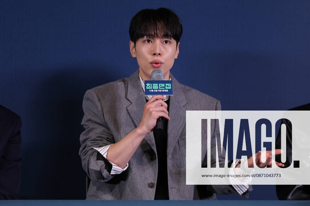 Seoul press screening for the movie Final Interview South Korean actor Kang You-seok speaks during a press preview for the movie Final Interview in Seoul, South Korea, on October 28, 2026. Seoul South Korea