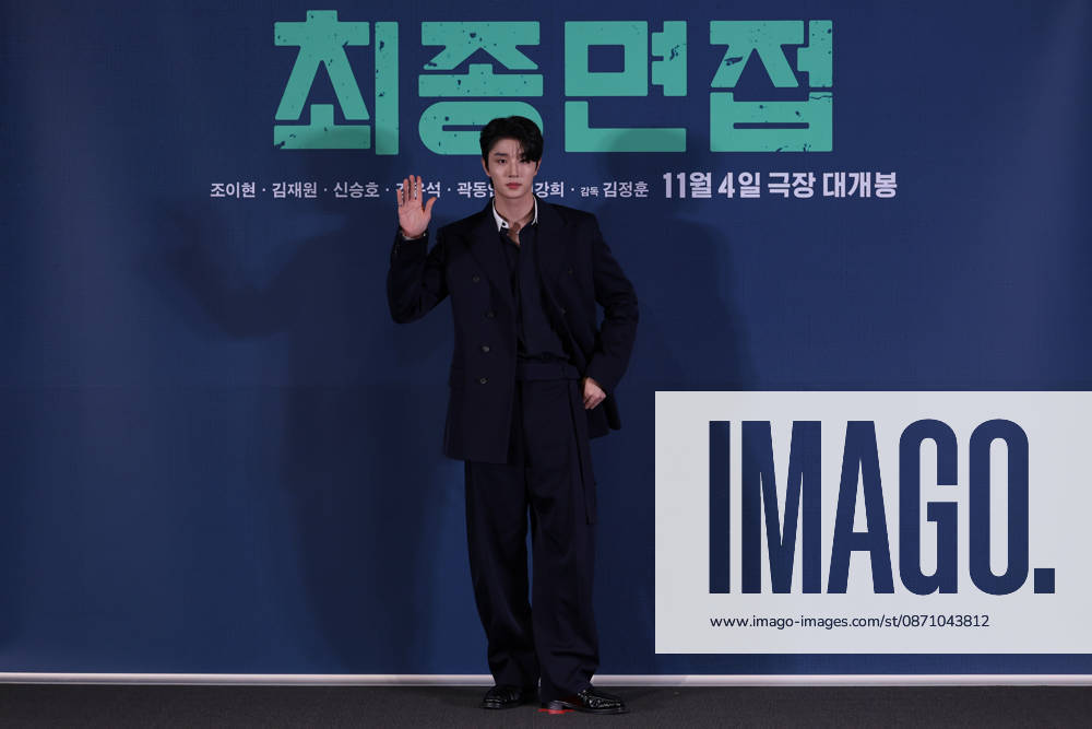 Seoul press screening for the movie Final Interview South Korean actor Kim Jae-won poses for photos during a press preview for the movie Final Interview in Seoul, South Korea, on October 28, 2026. Seoul South Korea