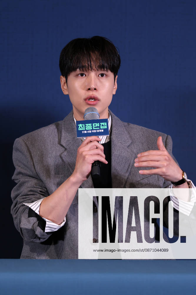 Seoul press screening for the movie Final Interview South Korean actor Kang You-seok speaks during a press preview for the movie Final Interview in Seoul, South Korea, on October 28, 2026. Seoul South Korea