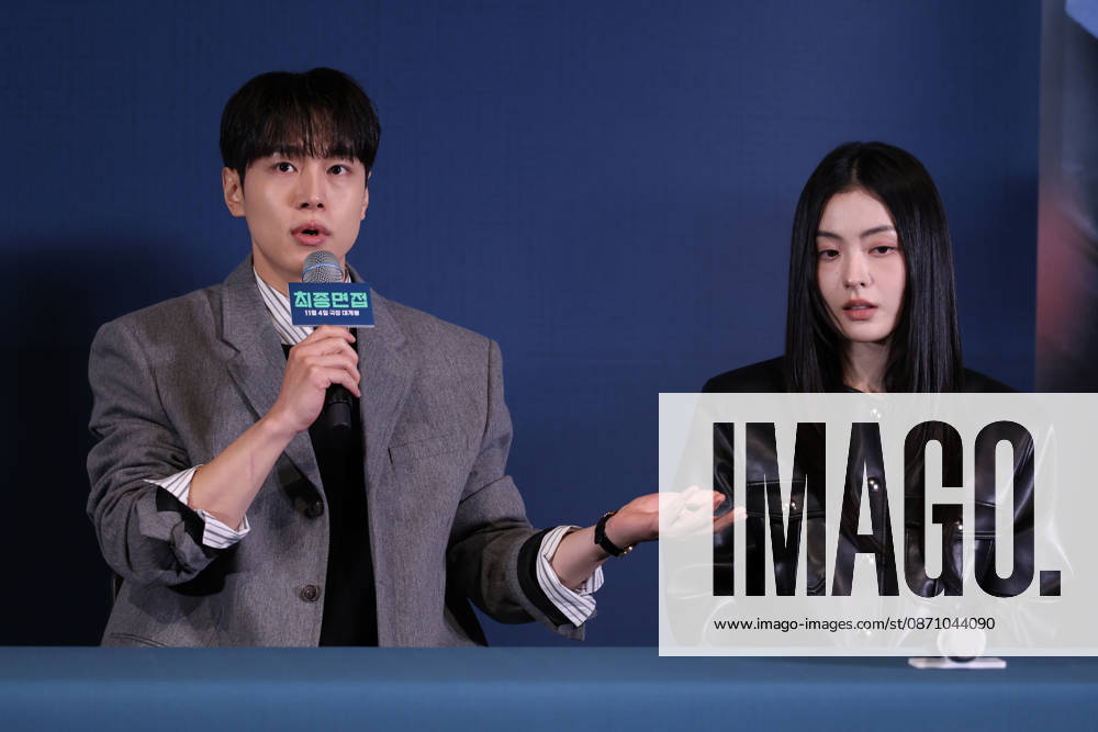 Seoul press screening for the movie Final Interview South Korean actor Kang You-seok (L) speaks during a press preview for the movie Final Interview in Seoul, South Korea, on October 28, 2026. Seoul South Korea