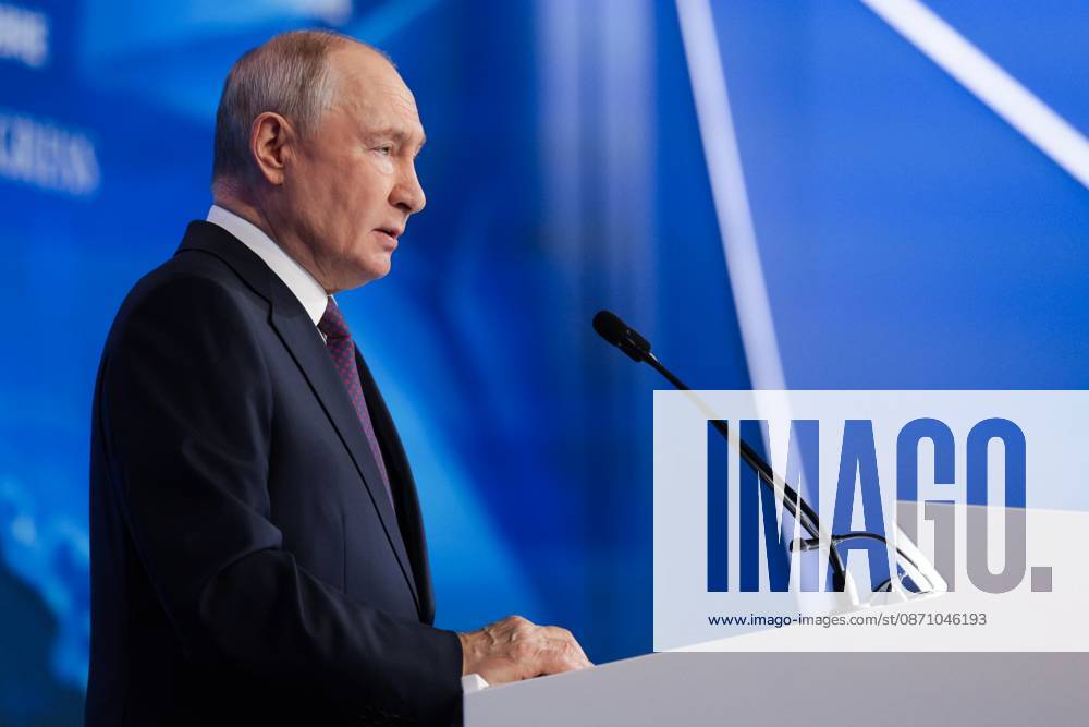 Russia Africa Summit Plenary Session 9275498 28.10.2026 Russian President Vladimir Putin delivers a speech during a plenary session of the third Russia-Africa Economic and Humanitarian Forum in Moscow, Russia. Gavriil Grigorov Sputnik Moscow Russia