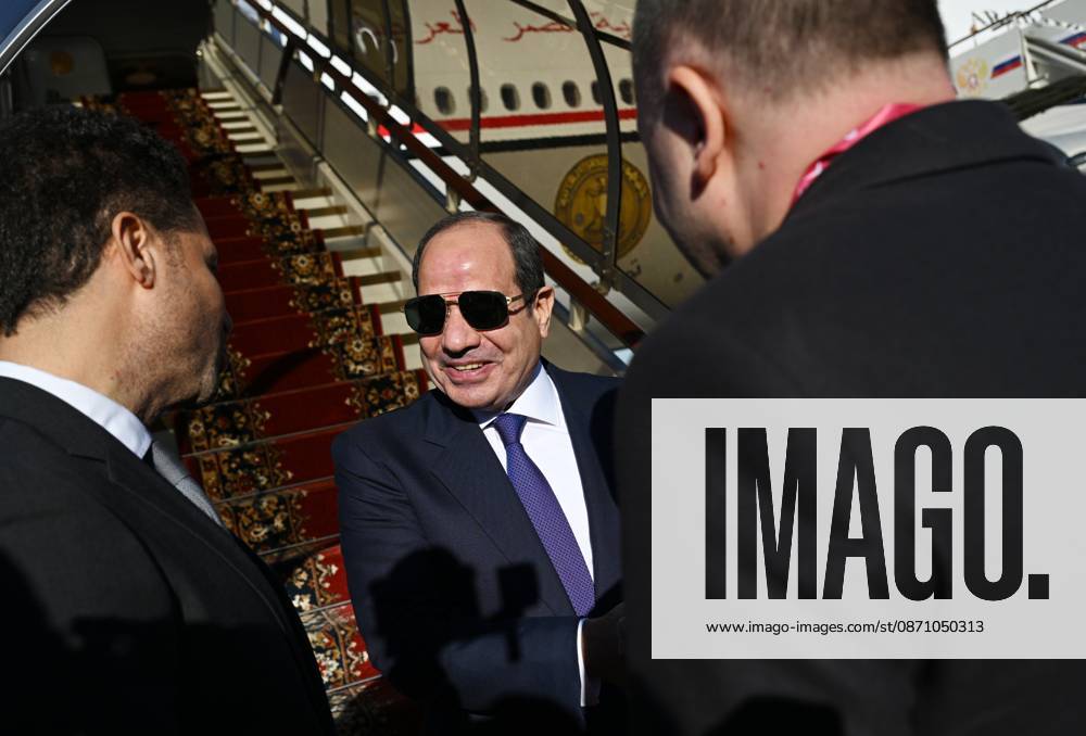 Russia-Africa Economic and Humanitarian Forum in Moscow MOSCOW, RUSSIA - OCTOBER 28: (---- - MANDATORY CREDIT - ALEXEY FILIPPOV RUSSIA-AFRICA SUMMIT AND ECONOMIC AND HUMANITARIAN FORUM HOST PHOTO AGENCY HANDOUT - NO MARKETING NO ADVERTISING CAMPAIGNS - DISTRIBUTED AS A SERVICE TO CLIENTS----) President of Egypt Abdel Fattah el-Sisi arrives in Moscow, Russia for the 3rd Russia-Africa Summit and Forum on October 28, 2026. Alexey Filippov RUSSIA-AFRICA SUMMIT AND ECONOMIC AND HUMANITARIAN FORUM HOST PHOTO AGENCY Anadolu Moscow Russia. Editorial use only. Please get in touch for any other usage.