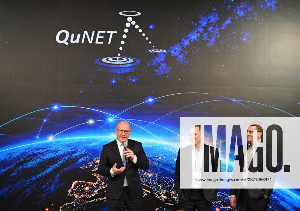 Quantum Communication Network Activated in Berlin BERLIN, GERMANY – OCTOBER 28: Berlin’s Governing Mayor Kai Wegner, FSO Team Leader Nino Walentar, and Head of the Institute Thomas Wiegand, participate in the activation of a cross-state quantum communication network connecting Bavaria, Thuringia and Berlin at the Fraunhofer Heinrich Hertz Institute (HHI) in Berlin, Germany, on October 28, 2026. The live demonstration marks the culmination of the seven-year QuNET research initiative, which develops highly secure communication systems based on quantum technologies. Volodymyr Sindieiev Anadolu Berlin Germany. Editorial use only. Please get in touch for any other usage.