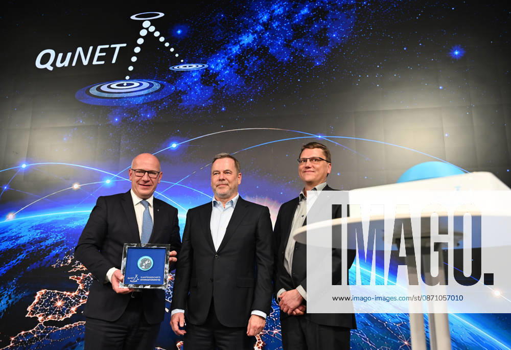 Quantum Communication Network Activated in Berlin BERLIN, GERMANY – OCTOBER 28: Berlin’s Governing Mayor Kai Wegner, FSO Team Leader Nino Walentar, and Head of the Institute Thomas Wiegand, participate in the activation of a cross-state quantum communication network connecting Bavaria, Thuringia and Berlin at the Fraunhofer Heinrich Hertz Institute (HHI) in Berlin, Germany, on October 28, 2026. The live demonstration marks the culmination of the seven-year QuNET research initiative, which develops highly secure communication systems based on quantum technologies. Volodymyr Sindieiev Anadolu Berlin Germany. Editorial use only. Please get in touch for any other usage.