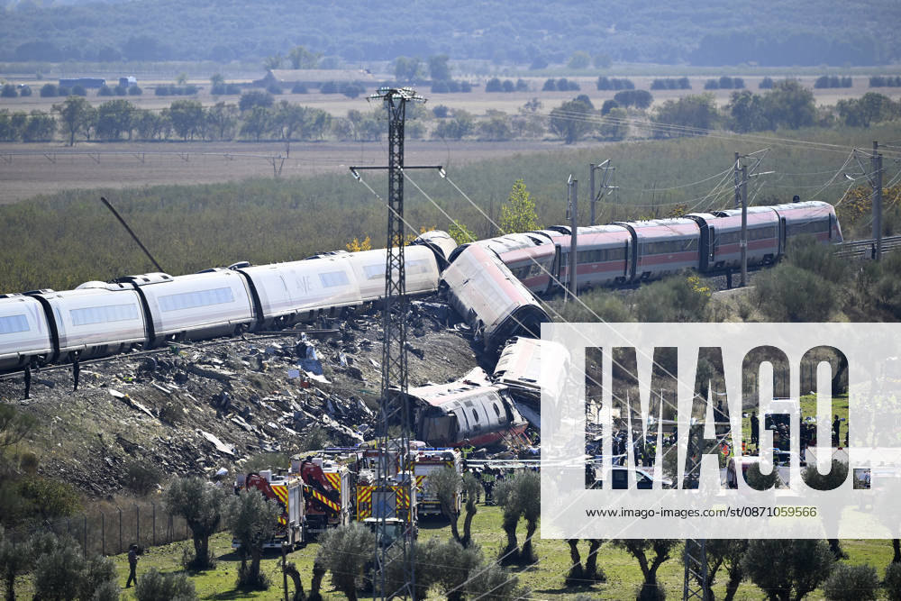 Death toll in Spain high-speed train collision climbs to 46 TOLEDO, SPAIN - OCTOBER 28: Emergency teams work at the scene of a collision involving two high-speed trains near Urda station in Toledo province, Spain, on October 28, 2026. The death toll has risen to 46, according to Spanish media reports. Preliminary information suggests that a Renfe AVE train struck the rear of a stationary Iryo train, causing two carriages to derail and fall down an embankment. Emergency crews continue rescue and response operations as authorities investigate the cause of the collision. Burak Akbulut Anadolu Toledo Spain. Editorial use only. Please get in touch for any other usage.