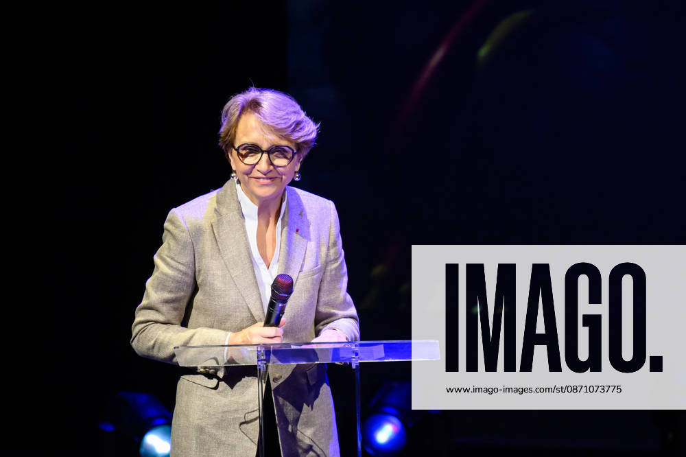 French Ambassador to Italy Anne Marie Descotes on stage during the inauguration of the 60th edition of Lucca Comics & Games, Lucca, 28 10 2026 Lucca Italy - ZUMAa289 20261028_zia_a289_167