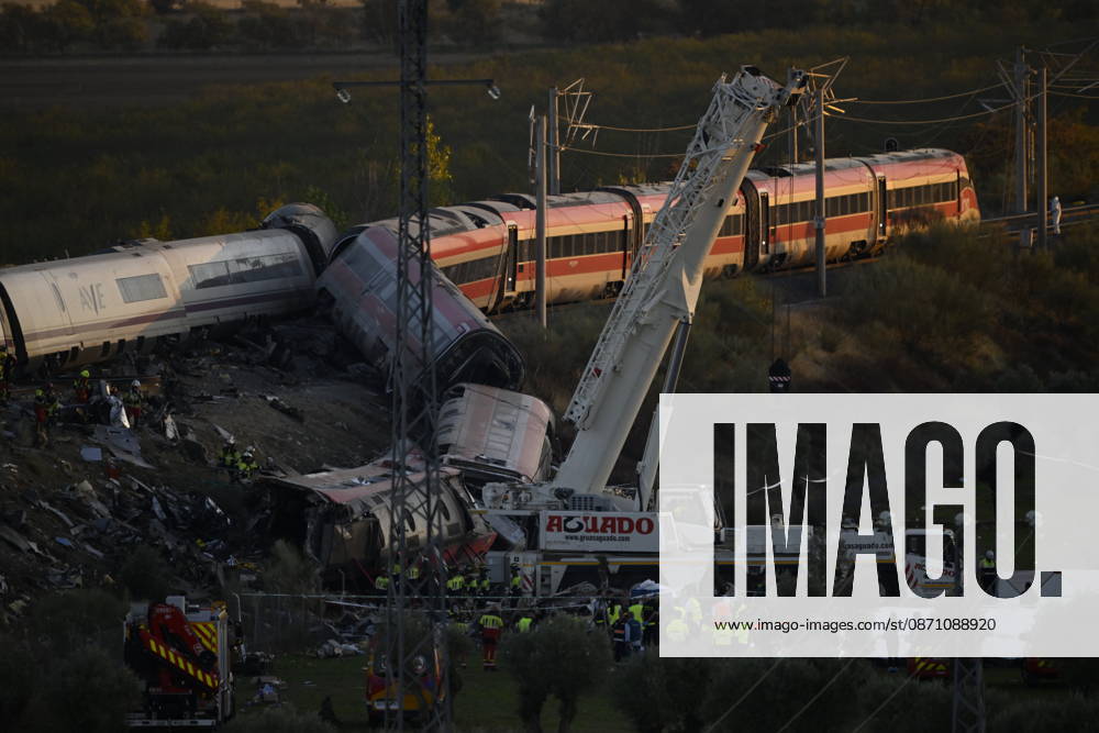 At least 68 dead, 80 injured in high-speed train crash in central Spain TOLEDO, SPAIN - OCTOBER 28: Emergency teams work at the scene of a collision involving two high-speed trains near Urda station in Toledo province, Spain, on October 28, 2026. The death toll has risen to 68, according to Spanish media reports. Preliminary information suggests that a Renfe AVE train struck the rear of a stationary Iryo train, causing two carriages to derail and fall down an embankment. Emergency crews continue rescue and response operations as authorities investigate the cause of the collision. Burak Akbulut Anadolu Toledo Spain. Editorial use only. Please get in touch for any other usage.
