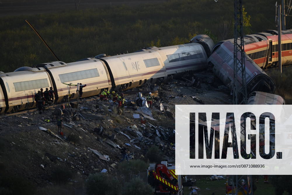 At least 68 dead, 80 injured in high-speed train crash in central Spain TOLEDO, SPAIN - OCTOBER 28: Emergency teams work at the scene of a collision involving two high-speed trains near Urda station in Toledo province, Spain, on October 28, 2026. The death toll has risen to 68, according to Spanish media reports. Preliminary information suggests that a Renfe AVE train struck the rear of a stationary Iryo train, causing two carriages to derail and fall down an embankment. Emergency crews continue rescue and response operations as authorities investigate the cause of the collision. Burak Akbulut Anadolu Toledo Spain. Editorial use only. Please get in touch for any other usage.