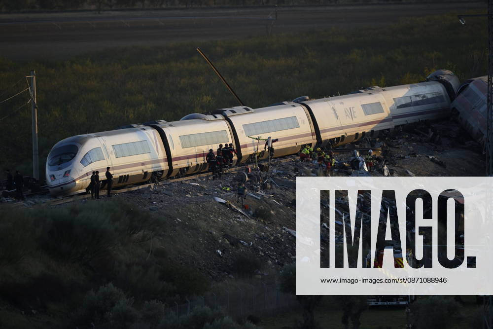 At least 68 dead, 80 injured in high-speed train crash in central Spain TOLEDO, SPAIN - OCTOBER 28: Emergency teams work at the scene of a collision involving two high-speed trains near Urda station in Toledo province, Spain, on October 28, 2026. The death toll has risen to 68, according to Spanish media reports. Preliminary information suggests that a Renfe AVE train struck the rear of a stationary Iryo train, causing two carriages to derail and fall down an embankment. Emergency crews continue rescue and response operations as authorities investigate the cause of the collision. Burak Akbulut Anadolu Toledo Spain. Editorial use only. Please get in touch for any other usage.