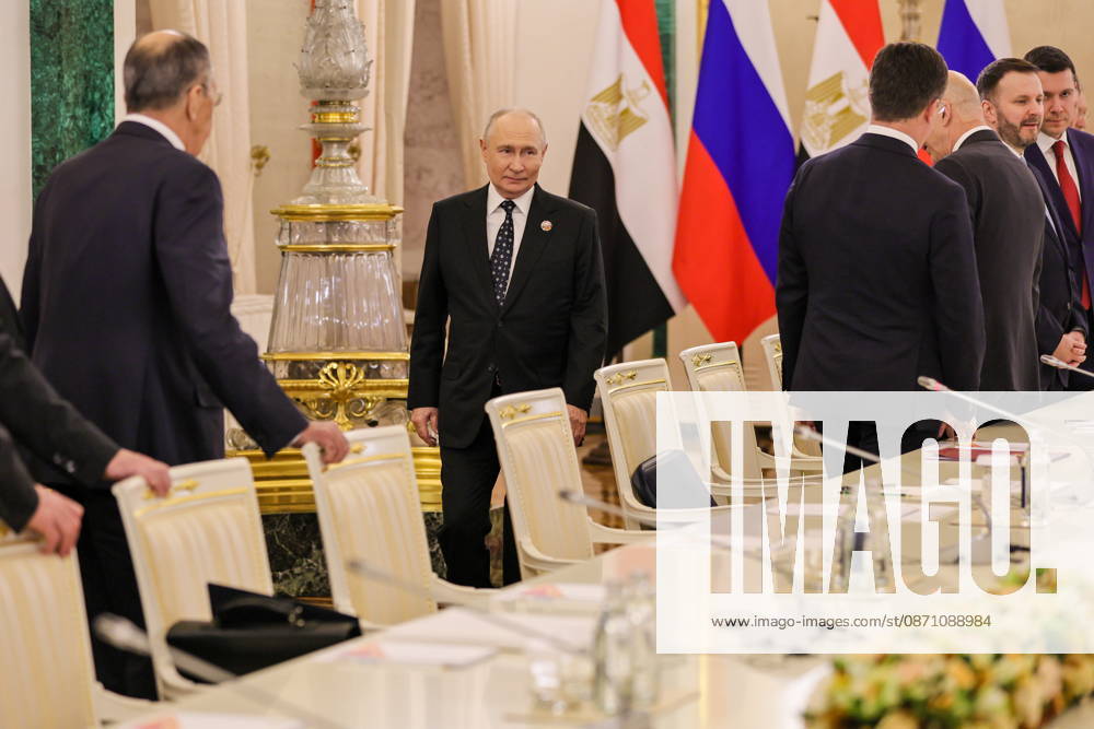 RUSSIA, MOSCOW - OCTOBER 28, 2026: Russia s President Vladimir Putin is seen during a meeting with Egypt s President el-Sisi (not pictured) in the Kremlin, on the sidelines of the 2026 Russia – Africa Summit and Economic and Humanitarian Forum. Yevgeny Messman TASS 100123698