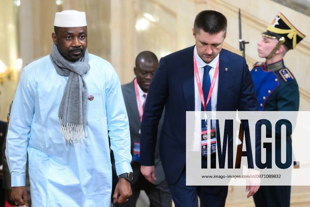 President Vladimir Putin officially greets heads of delegation at Russia-Africa Summit 9275859 28.10.2026 President of the Transition of the Republic of Mali Assimi Goita, left, arrives at the Kremlin for the formal reception in honor of the heads of delegation at the 3rd Russia-Africa Summit. Grigory Sysoev Sputnik Crediting the source in the following order photographer s name Russia-Africa Summit and Economic and Humanitarian forum host ÑÄhoto agency is mandatory when using the photo Moscow Russia