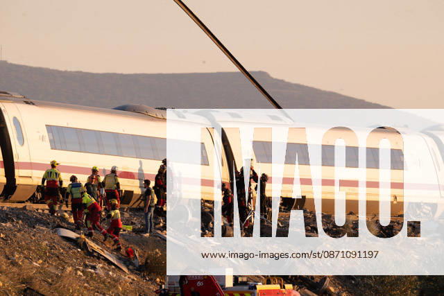 October 28, 2026, Urda, Toledo, Spain: At least 68 people have died and dozens more were injured after two high-speed passenger trains collided near Urda station in the province of Toledo on Wednesday morning, regional authorities confirmed. The catastrophe occurred at approximately 08:53 AM when a state-owned Renfe AVE train struck the rear of a stationary train operated by private carrier Iryo. More than 500 passengers were on board both convoys, which were traveling along the Madrid-Andalusia high-speed corridor. Spanish Transport Minister oÂ¼ scar Puente stated that the collision followed a safety system failure, after which an inexplicable order was issued from the control center allowing the - ZUMAd308 20261028_zsp_d308_047