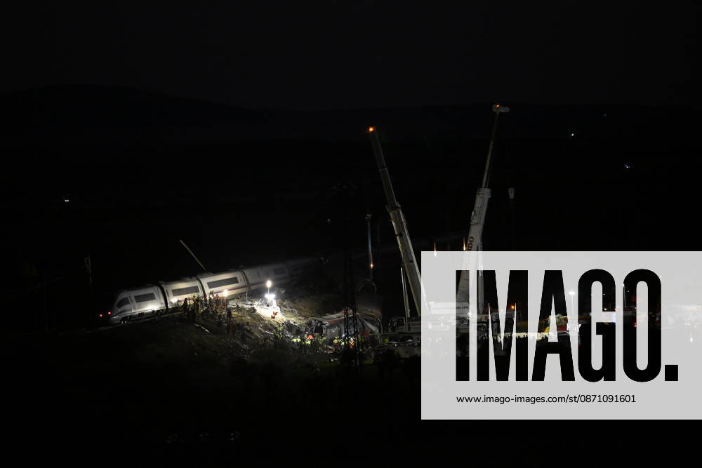 At least 68 dead, 80 injured in high-speed train crash in central Spain TOLEDO, SPAIN - OCTOBER 28: Emergency teams work at the scene of a collision involving two high-speed trains near Urda station in Toledo province, Spain, on October 28, 2026. The death toll has risen to 68, according to Spanish media reports. Preliminary information suggests that a Renfe AVE train struck the rear of a stationary Iryo train, causing two carriages to derail and fall down an embankment. Emergency crews continue rescue and response operations as authorities investigate the cause of the collision. Burak Akbulut Anadolu Toledo Spain. Editorial use only. Please get in touch for any other usage.