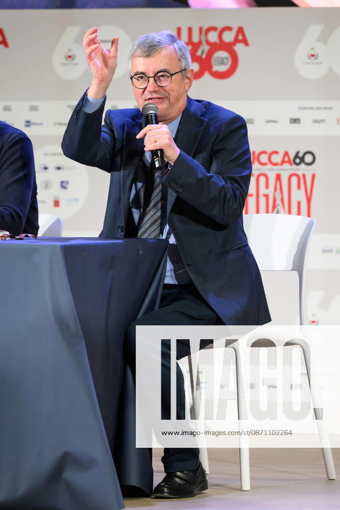 Alessandro Barbero presents Garribaldi. The British Tour, his first comic book published by Rizzoli Lizard, at the 60th edition of Lucca Comics & Games, Lucca, October 28, 2026. Lucca Italy - ZUMAa289 20261028_zia_a289_274